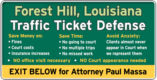Forest Hill Traffic and Speeding Ticket Lawyer Paul Massa graphic